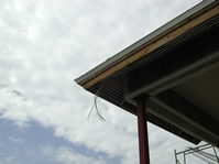 improper exterior wood